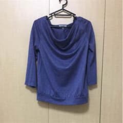natural beauty basic 薄手ニット ブルーのサムネイル