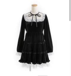 夢展望 ベロアヨークレースワンピースのサムネイル