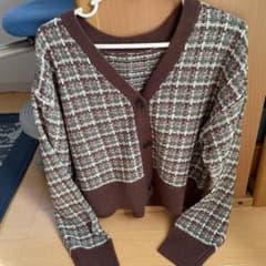 タグなし試着のみ新品！ニットカーディガンのサムネイル