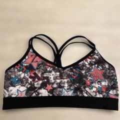 Hello Kitty Sports Bra Crossback for Training, Running, and Yoga