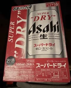 Asahi Super Dry 500ml 24缶入 ケース - メルカリ