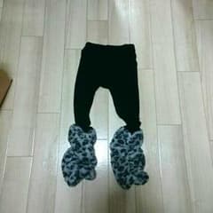 値下げ！！120裾モコモコヒョウ柄レギンス♪のサムネイル