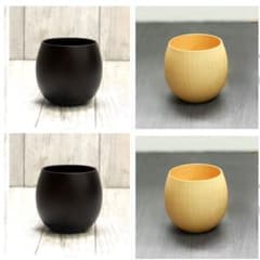 コップ　木製　エッグカップ　4つセットのサムネイル