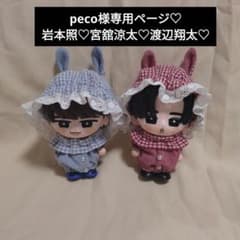 pecoページ　Man　ソフビ　ぬい服　岩本　宮舘　渡辺 peco様専用ページ SnowMan ソフビ ぬい服 岩本 宮舘 渡辺 - メルカリ