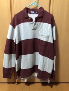 【美品】古着　ラルフローレン　ラガーシャツ　スウェットポロのサムネイル