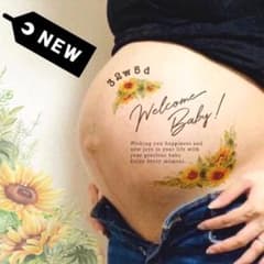 【ひまわり】マタニティ タトゥーシールのサムネイル