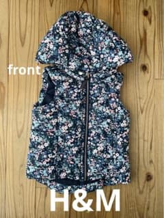 H&M 花柄ダウンベスト　EUR98-104のサムネイル