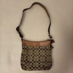 COACH シグネチャー ショルダーバッグ ブラウンのサムネイル