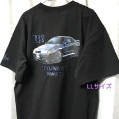 頭文字D ナイトキッズ R32 GT-R Tシャツ LLサイズ ステッカー付き