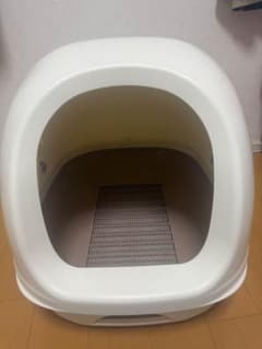 大型ドーム型猫用トイレ ホワイトのサムネイル