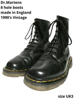 レア！旧タグ！生産終了！英国製！美品！ドクターマーチン8ホールUK3