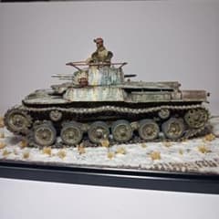 1/35　九七式中戦車　満州　冬季迷彩　ジオラマ　完成品 m30909483402_1.jpg?1756643262