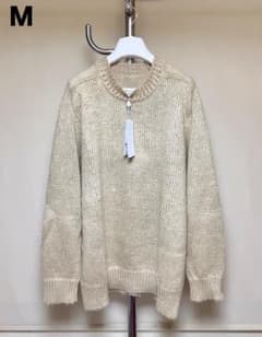 新品 M マルジェラ 23ss リネンオーバーサイズニット ベージュ 16860 