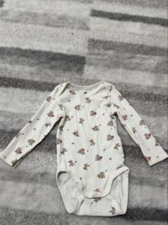 H&M コットン 花柄　ロンパース ベビー服のサムネイル