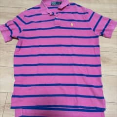 Polo by Ralph Lauren ボーダー ポロシャツ ピンクのサムネイル