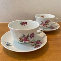 リチャードジノリ　カップ&ソーサー　花柄のサムネイル