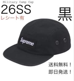 未使用 Supreme Military Camp Cap ブラック 26ss supreme 26SS Military Camp Cap Black - メルカリ