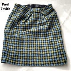 Paul Smith コットンツイードスカート　リボンモチーフ　タック入りのサムネイル