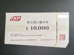TKP 優待 ４万円分 26年５月末期限 ティーケーピー 宿泊 飲食 施設利用のサムネイル