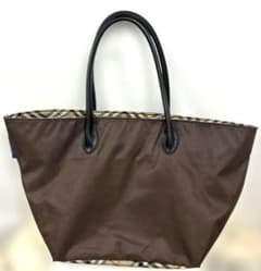 【Popular】BURBERRY BLUE LABEL Nylon Tote Bag Nova Check