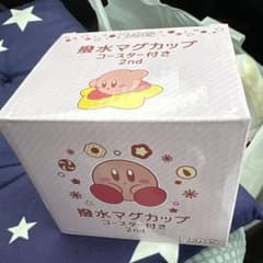 별의 커비 발수 머그컵 코스터 첨부 신품