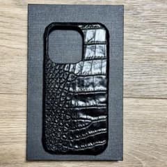 Euqlid様専用 iPhone15 Pro ケース ヴィーガンレザー クロコ柄のサムネイル