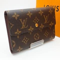 ルイヴィトン モノグラム ポルトトレゾール エテュイパピエ 三つ折り財布 美品S】ルイヴィトン モノグラム ポルトトレゾール・エテュイパピエ