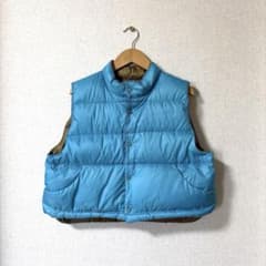 ビームスボーイBEAMSBOY ナイロンタフタリバーシブルダウンベスト