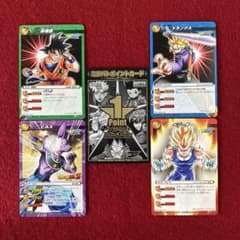 ミラバト ドラゴンボールプロモカード 4枚➕ポイントカード1枚セットのサムネイル