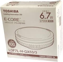 東芝LED電球 E-CORE フラット型500 LDF7L-H-GX53/3のサムネイル