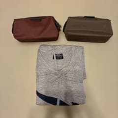 カンタス航空 ビジネスクラス パジャマM/L アメニティポーチ 2個セット
