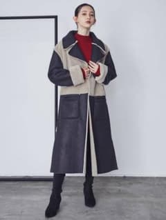⭐︎美品⭐︎EMODA リバーシブルフェイクムートンコートのサムネイル
