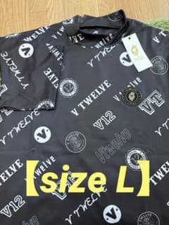 新品正規品【V12/L】TYPES MOCK半袖モックネックシャツ ゴルフメンズ