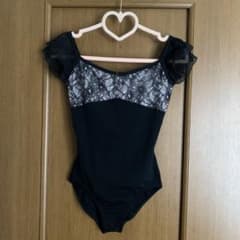 チャコット　大人レオタード　黒のサムネイル