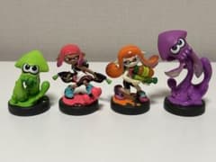 スプラトゥーン　amiibo ガール　イカ　4点セットのサムネイル