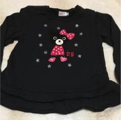 専用ページ☆ミキハウス110センチ☆ダブルビー黒のトレーナーのサムネイル