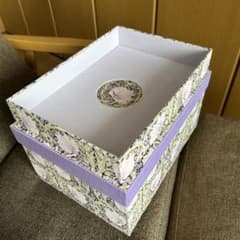 【専用】カルトナージュ ボックス　A4より大きなお道具箱セット カルトナージュ ボックス A4より大きなお道具箱とA4収納箱セット