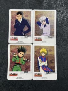 한정 HUNTER×HUNTER 폴라로이드 포토 카드 4종 세트