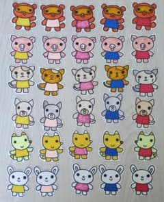 カラフル動物キャラクター 30体セット - メルカリ