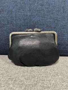 リゼッタ lisette ポルトモネ がま口財布 ショート ネイビー きつね