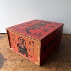昭和レトロ 熊 置き薬箱 木箱 富山薬 常備薬箱 古道具 アンティーク