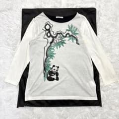 美品　ヴィヴィアンタム　パンダデザイン　ロングT 長袖　ホワイト　サイズ0 VIVIENNE TAM - 美品 ヴィヴィアンタム パンダデザイン ロングT 長袖