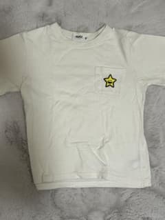 Xgirl ホワイトTシャツ 笑顔の星刺繍付きのサムネイル