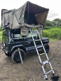 ルーフテント カーキ・黒　引き取り限定 ルーフテント カーキ・黒 引き取り限定 - メルカリ