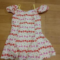 女の子用花柄水着130のサムネイル