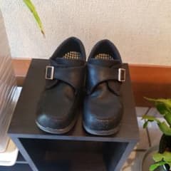 黒 バックル付きローファー20cmのサムネイル