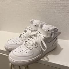 ナイキ エアフォース1 ミッド ホワイト 07のサムネイル