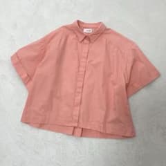 マチャット machatt ワイドシルエット シャツ ピンク 綿 クロップド