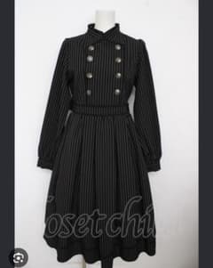 axes femme kawaii ナポレオン長袖ワンピース M 黒