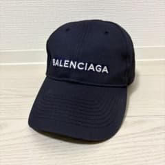✨美品✨BALENCIAGA キャップ L59 ロゴ マジックテープ ネイビー 